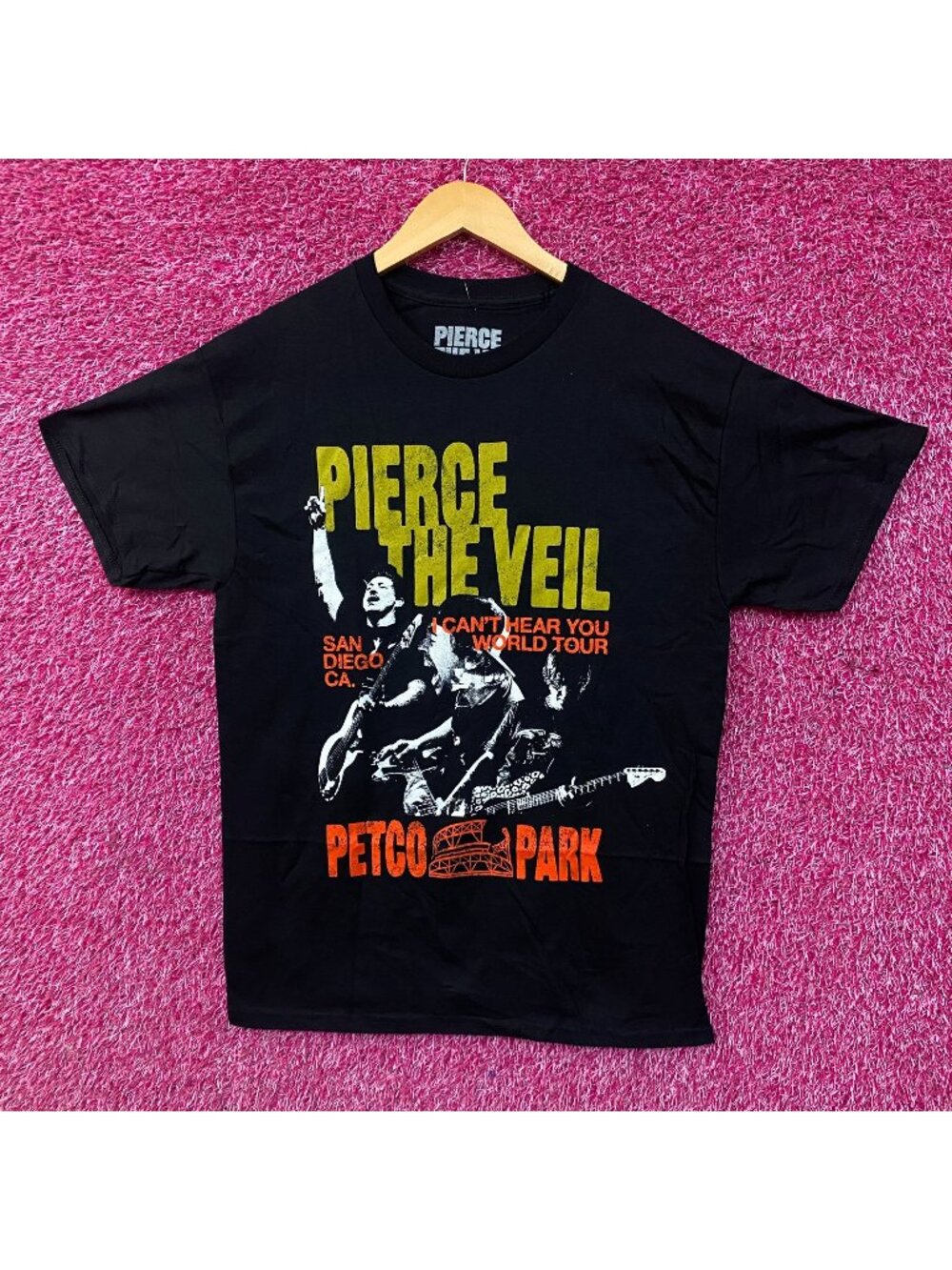 Pierce The Veil Can't Hear You Petco Park Graphic T-Shirt Medium